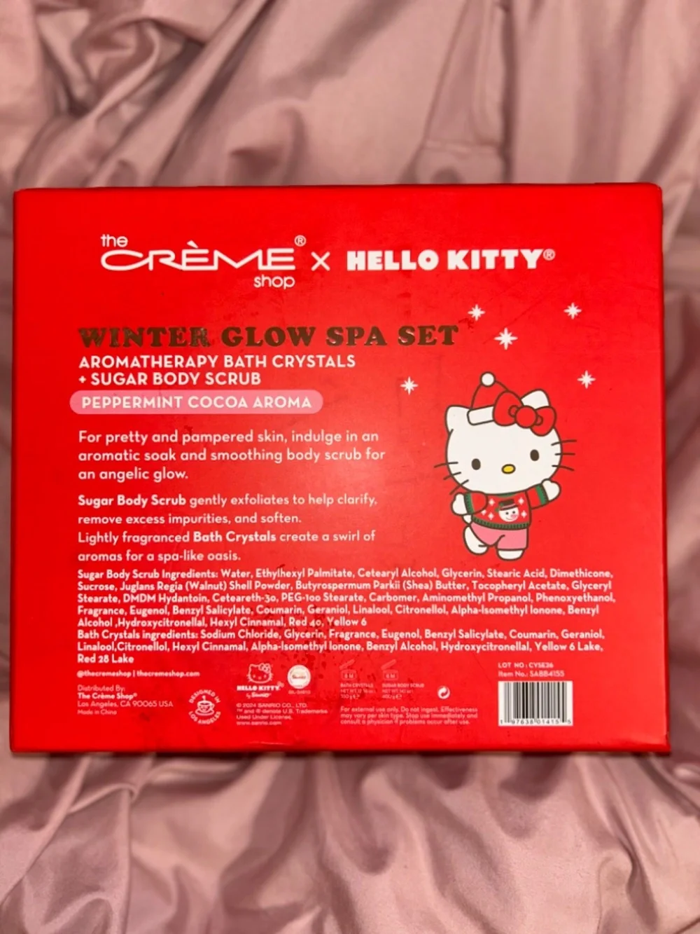 NEW The Creme Shop X Hello Kitty Limited Edition Winter Glow Spa Set